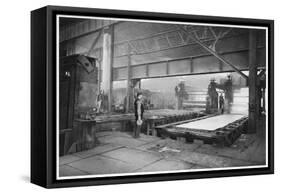 Steel Plate Rolling-null-Framed Stretched Canvas