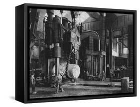 Steel Production, Krupp Factory, Essen, Germany, World War I, 1917-null-Framed Stretched Canvas