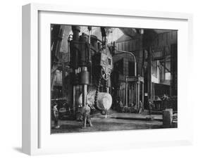 Steel Production, Krupp Factory, Essen, Germany, World War I, 1917-null-Framed Giclee Print