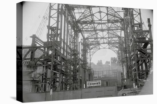 Steel Skeleton of Madison Square Garden-null-Stretched Canvas