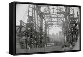 Steel Skeleton of Madison Square Garden-null-Framed Stretched Canvas