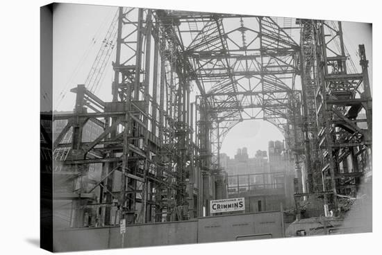 Steel Skeleton of Madison Square Garden-null-Stretched Canvas