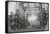 Steel Skeleton of Madison Square Garden-null-Framed Stretched Canvas