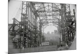 Steel Skeleton of Madison Square Garden-null-Mounted Premium Photographic Print