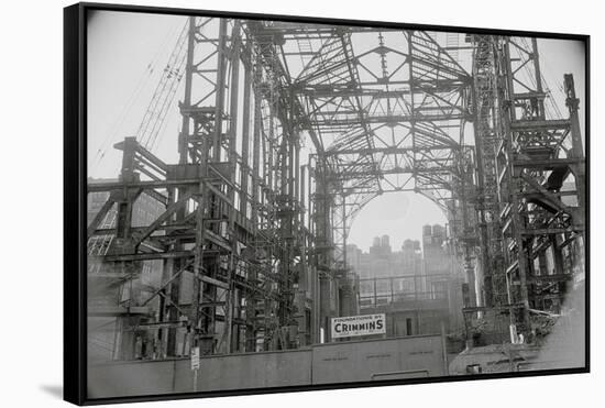 Steel Skeleton of Madison Square Garden-null-Framed Stretched Canvas