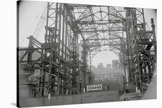 Steel Skeleton of Madison Square Garden-null-Stretched Canvas