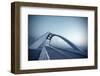 Steel Structure Bridge Night Scene-Aylandy-Framed Photographic Print