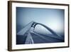 Steel Structure Bridge Night Scene-Aylandy-Framed Photographic Print