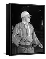 Steel Worker, Park Gate Steelworks, Rotherham, South Yorkshire, 1964-Michael Walters-Framed Stretched Canvas