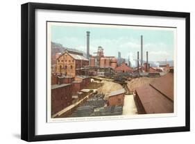 Steel Works, Pittsburgh, Pennsylvania-null-Framed Art Print