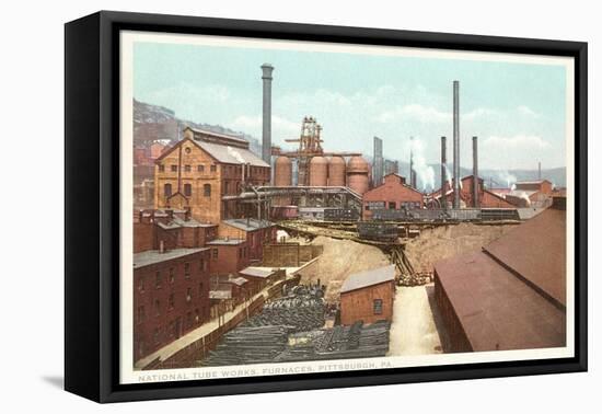 Steel Works, Pittsburgh, Pennsylvania-null-Framed Stretched Canvas