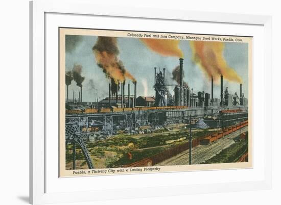 Steel Works, Pueblo, Colorado-null-Framed Premium Giclee Print