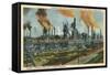 Steel Works, Pueblo, Colorado-null-Framed Stretched Canvas