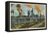 Steel Works, Pueblo, Colorado-null-Framed Stretched Canvas