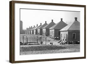 Steelmill Workers' Houses-Walker Evans-Framed Photographic Print