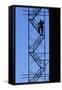 Steelworker Assembling Scaffolding-null-Framed Stretched Canvas