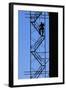 Steelworker Assembling Scaffolding-null-Framed Photographic Print