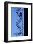 Steelworker Assembling Scaffolding-null-Framed Photographic Print