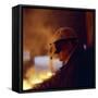 Steelworker, Newton Chambers, Chapeltown, Sheffield, South Yorkshire, 1971-Michael Walters-Framed Stretched Canvas