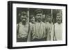 Steelworkers at Russian Boarding House, Homestead, Pennsylvania, 1907-8-Lewis Wickes Hine-Framed Giclee Print