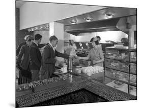 Steelworks Canteen, Park Gate, Rotherham, South Yorkshire, 1964-Michael Walters-Mounted Photographic Print