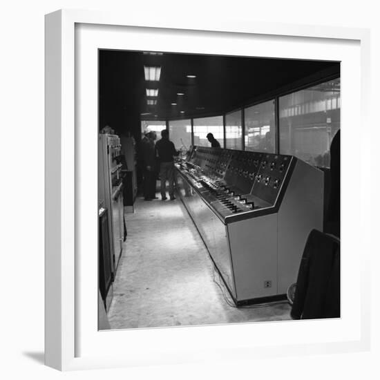 Steelworks Control Centre, Park Gate Iron and Steel Co, Rotherham, South Yorkshire, 1964-Michael Walters-Framed Photographic Print