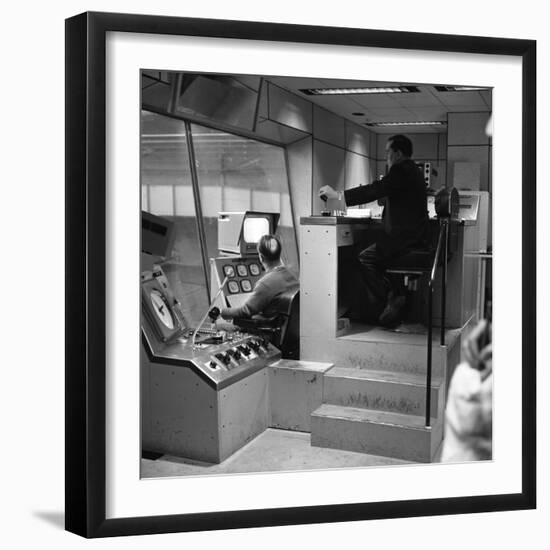 Steelworks Control Centre, Park Gate Iron and Steel Co, Rotherham, South Yorkshire, 1964-Michael Walters-Framed Photographic Print