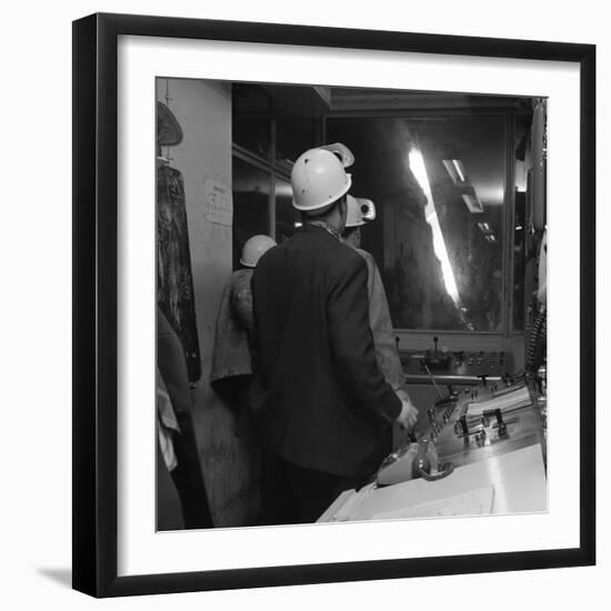 Steelworks Control Room, Park Gate Iron and Steel Co, Rotherham, South Yorkshire, 1964-Michael Walters-Framed Photographic Print