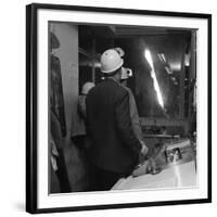 Steelworks Control Room, Park Gate Iron and Steel Co, Rotherham, South Yorkshire, 1964-Michael Walters-Framed Photographic Print