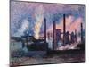 Steelworks Near Charleroi-null-Mounted Giclee Print