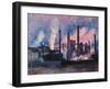 Steelworks Near Charleroi-null-Framed Giclee Print