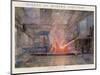 Steelworks of John Brown and Co., Sheffield: the Hollow Rolling Mill-null-Mounted Art Print