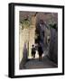 Steep Alleyway, Gubbio, Umbria, Italy-Inger Hogstrom-Framed Photographic Print