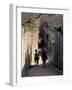 Steep Alleyway, Gubbio, Umbria, Italy-Inger Hogstrom-Framed Photographic Print