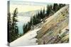 Steep Banks of Crater Lake-null-Stretched Canvas