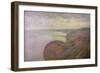 Steep Cliffs Near Dieppe, 1897-Claude Monet-Framed Giclee Print