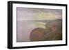 Steep Cliffs Near Dieppe, 1897-Claude Monet-Framed Giclee Print