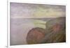 Steep Cliffs Near Dieppe, 1897-Claude Monet-Framed Giclee Print