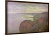 Steep Cliffs Near Dieppe, 1897-Claude Monet-Framed Giclee Print