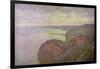 Steep Cliffs Near Dieppe, 1897-Claude Monet-Framed Giclee Print