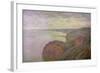 Steep Cliffs Near Dieppe, 1897-Claude Monet-Framed Giclee Print