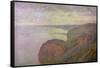 Steep Cliffs Near Dieppe, 1897-Claude Monet-Framed Stretched Canvas