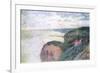 Steep Cliffs Near Dieppe, 1897-Claude Monet-Framed Giclee Print