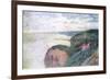 Steep Cliffs Near Dieppe, 1897-Claude Monet-Framed Giclee Print