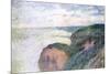 Steep Cliffs Near Dieppe, 1897-Claude Monet-Mounted Giclee Print