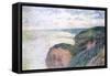 Steep Cliffs Near Dieppe, 1897-Claude Monet-Framed Stretched Canvas