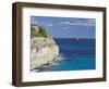 Steep Coast Close Cala Romantica, Majorca, Spain-Rainer Mirau-Framed Photographic Print