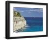 Steep Coast Close Cala Romantica, Majorca, Spain-Rainer Mirau-Framed Photographic Print