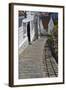 Steep Cobbled Street and White Wooden Houses-Eleanor Scriven-Framed Photographic Print