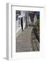 Steep Cobbled Street and White Wooden Houses-Eleanor Scriven-Framed Photographic Print